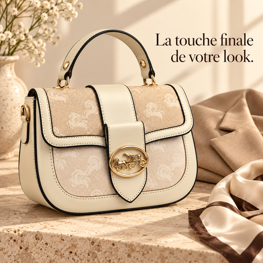 Sac à main Ivoire — Élégance & détails dorés